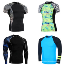 Negro FUJI Sublimación completa Buena calidad MMA Rash Guards en todos los colores y personalización disponible